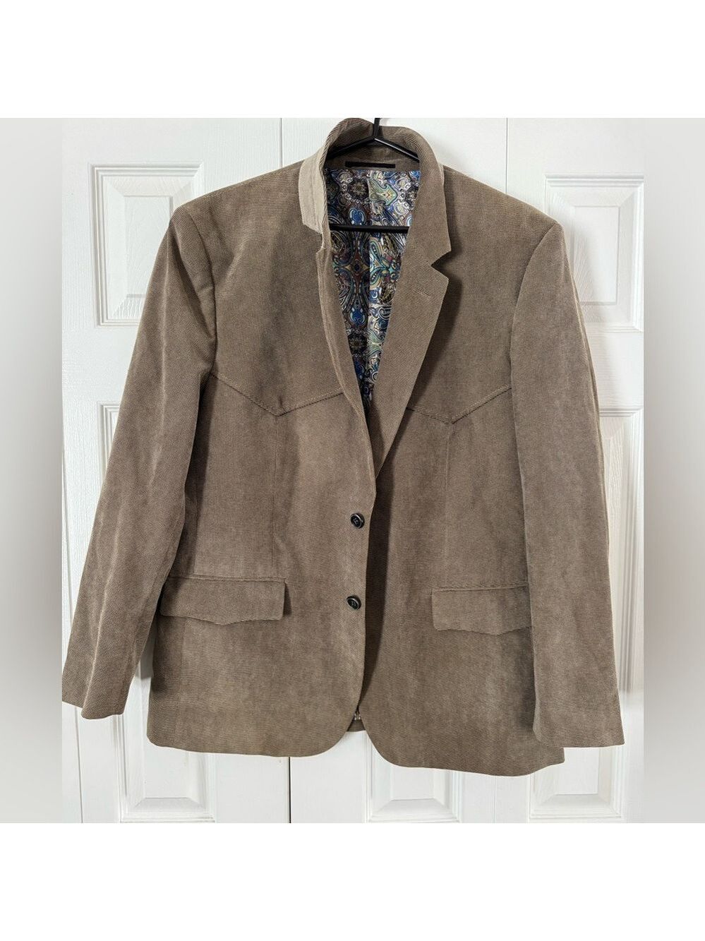 Dallas Texas Corduroy Blazer with western-style yokes size 42R.